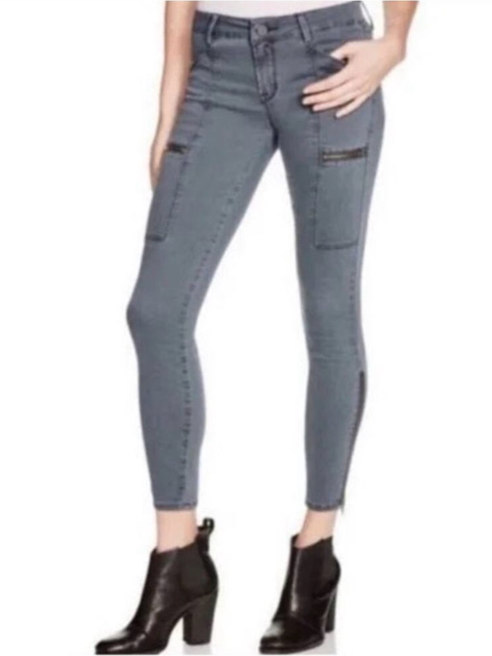 NWT Pistola Topanga Cargo Utility skinny jeans 31 deep sea color